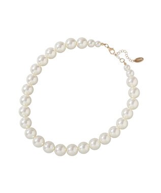 earth music&ecology ビッグパーツネックレス White