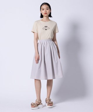 TOCCA HALLMARK FLOCKY LOGO TEE Tシャツ ベージュ系