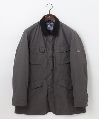 JOSEPH ABBOUD 【キングサイズ・軽量】ワックスクロス ブルゾン グレー系