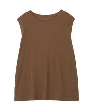 Green Parks シアーノースリーブプルオーバー Brown