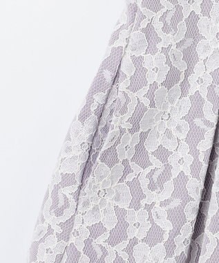 ANY KIDS 襟付きレースボンディングワンピース ラベンダー