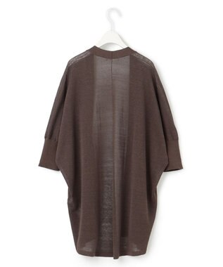 ICB 【洗える】 リネンポリエステルハイゲージ カーディガン ソイル系