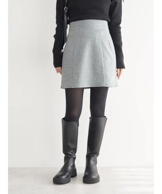 earth music&ecology ミニスカート Hounds Tooth