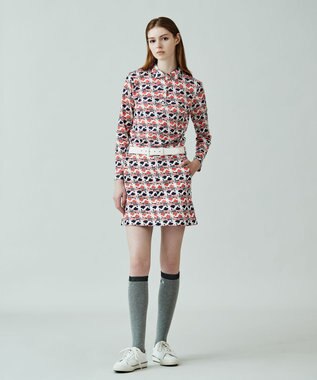 23区GOLF 【WOMEN】ＰＡＲＩＳ柄プリント 長袖シャツ ピンク系5