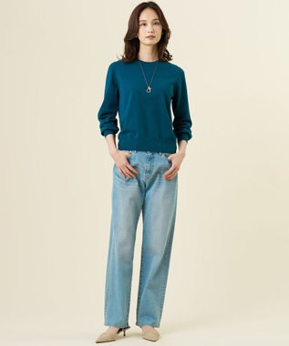 J.PRESS LADIES 【人気定番アイテム・シーンレスに活躍・WEB限定カラーあり】PRINCE クルーネック ニット ブルーグリーン系