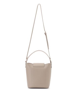 TOCCA PETAL SILHOUETTE LEATHER BAG  レザーバッグ ベージュ系
