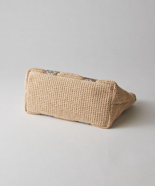 russet ナイロンラフィアデイリーミニトートバッグ(CE-1712) Ivory