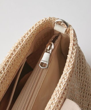 russet ナイロンラフィアデイリーミニトートバッグ(CE-1712) Ivory