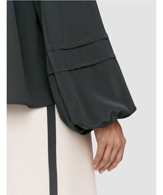 JOSEPH クレープ  ド  ソワ　リラックスフィットブラウス Slate