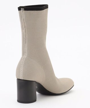 steppi 【防水 / 洗える】オブリークトゥ ブーツ カーキベージュ