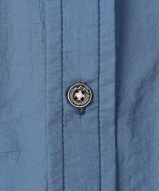 JOSEPH ABBOUD MOUNTAIN 【軽量/ECO撥水/ストレッチ/男女兼用】ライトワッシャー アウトドアシャツ サックスブルー系