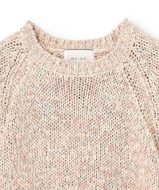 BEIGE， OPAL / チャンキーニットプルオーバー Color mix