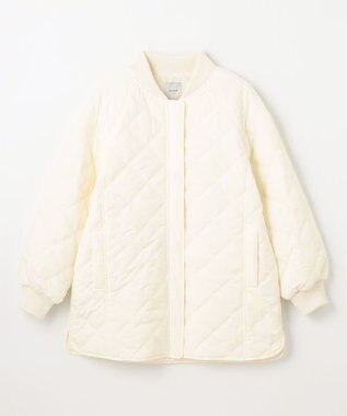 ANY 【洗濯機可/撥水】ダイヤキルトブルゾン エクリュ