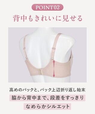 Wing ブラジャー バストをしっかり包みこむ 背中の段差を軽減 綿混(カップ肌側) フルカップブラ KB2115 ウイング／ワコール ピーチ
