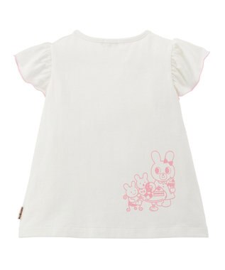 MIKI HOUSE HOT BISCUITS 【80-120cm】 キャビット×お菓子シリーズ 天竺素材半袖Tシャツ 白