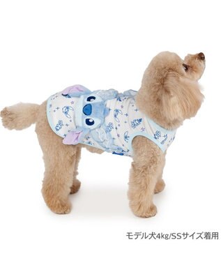 PET PARADISE ディズニー スティッチ ポシェット風 クール タンクトップ《たれ耳》 小型犬 ブルー