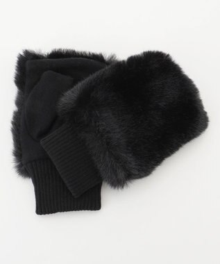 ANY リブニットハンドグローブ ブラック