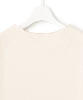 23区 L 【洗える】ヴィスコースソフトポンチ ラグラン カットソー アイボリー系