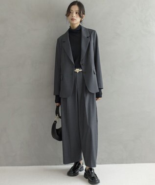 組曲 L ハイツイストシアー インナータートル ブラック系