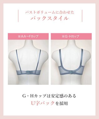 Wing 【マッチミーブラ】 ブラがわたしに合わせてくれる 【グッドデザイン賞受賞】 バストの左右差や個々のバストの状態に対応  KB2011 ウイング／ワコール グレイッシュブルー
