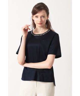 DAKS ミニハウスチェック襟 Tシャツ