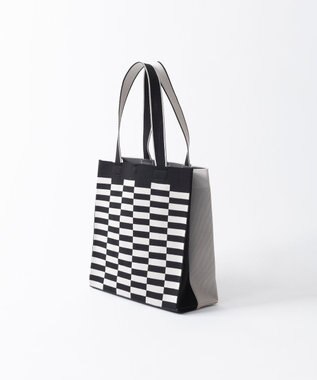 TRICOTE チェックペーパーバッグ 99BLACK