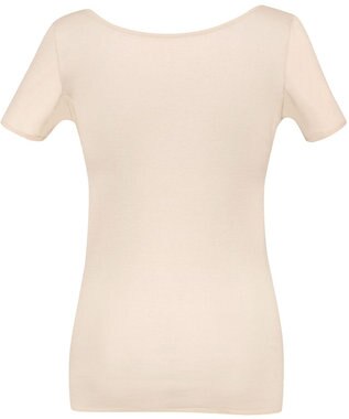 Wing インナー 綿100％ さらっと快適 抗菌防臭加工(身生地部) 【綿100% ひびきにくいタイプ】 汗取り付き 3分袖 半袖 春 夏 EL1374 ウイング／ワコール ベージュ