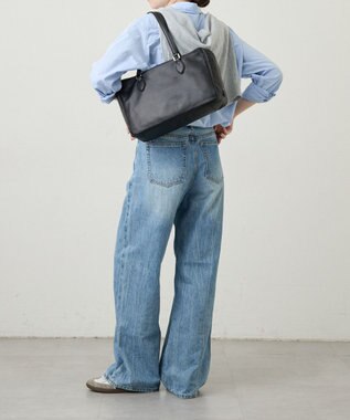 russet 【2025AW新作】ソフトレザーボストンバッグ(CE-1590) Black