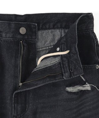 WEGO スーパーバギーダメージデニムパンツ デニムブラックソノタ