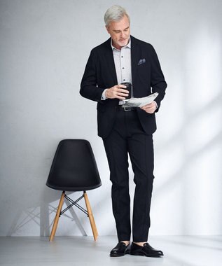 JOSEPH ABBOUD 【ポケッタブル/ストレッチ/ECO撥水】アクティブレジャー ジャケット ブラック系