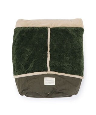 PET PARADISE ペットパラダイス 遠赤外線 寝袋  筒型《オニオン柄》 M カーキ