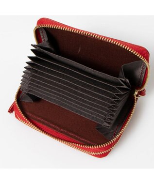 UNBILLION ペルケ perche / イタリアンレザー・ジャバラカードキーケース レッド