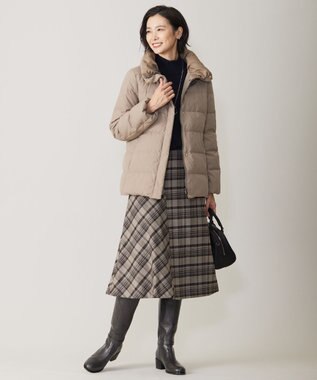 J.PRESS LADIES S クラシカル ツイード タータン スカート ブラウン系3