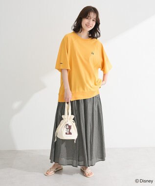 Green Parks Ｍｉｃｋｅｙ　ｆｒｉｅｎｄ　／　サガラ巾着バッグ Cream