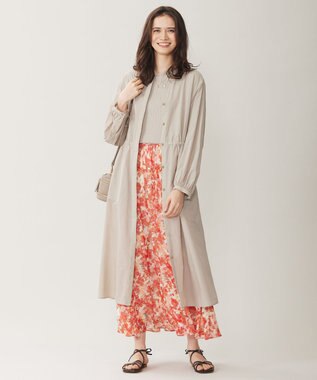 自由区 【UVケア・接触冷感・洗える】3WAYシアー コート ベージュ