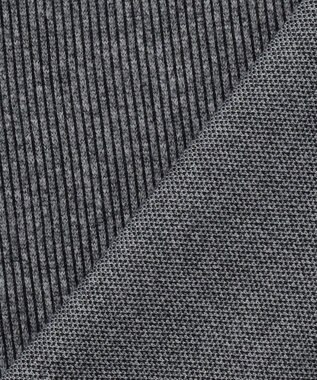 JOSEPH ABBOUD 【保温性/軽量り/ジャパンファブリック】ストライプジャカードジップ  プルオーバー グレー系1