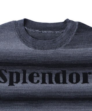 WEGO グラデーションちびニットT ブラック