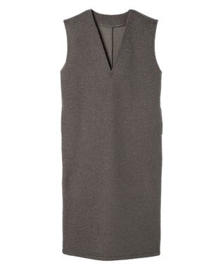 Green Parks ・ＥＬＥＮＣＡＲＥ　ＤＵＥ　ブークレＶネックジャンスカ Charcoal Gray