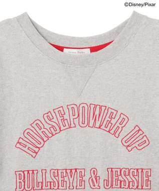 Green Parks トイストーリー／スウェット風ロゴＴシャツ Gray Mixture
