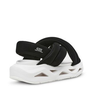 STEVE MADDEN HURDLE 2 クロスクッションスポーツサンダル ブラックホワイト