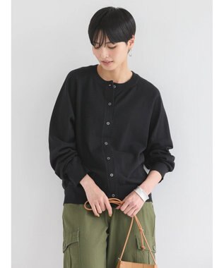 AMERICAN HOLIC ＵＶカットクルーネックニットカーディガン Black