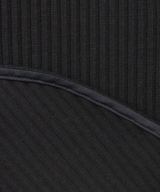 uncrave プリーツリブ ドルマンスリーブトップス ブラック