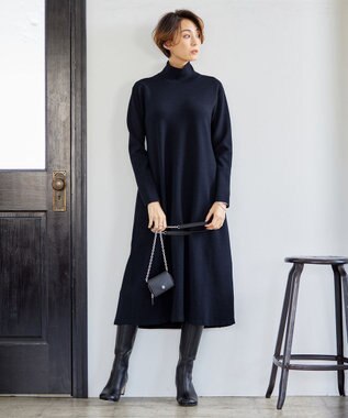 ICB ストレッチロングブーツ ブラック系