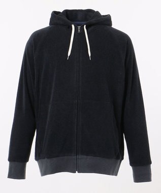 JOSEPH ABBOUD MOUNTAIN 【SPACE】OGスラブパイル パーカー ネイビー系