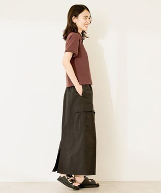 AMERICAN HOLIC ドロストカーゴタイトスカート Black