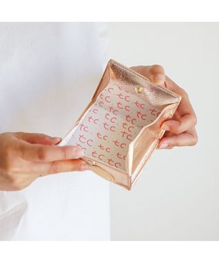 tsumori chisato CARRY 新マルチドット　ミニ財布　3つ折り 【キラキラでかわいい！本革のやわらかな風合い】 ピンク