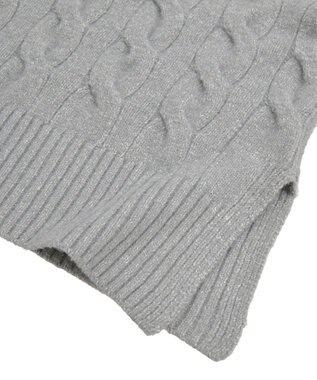 AMERICAN HOLIC ミドルゲージケーブルニットプルオーバー Gray Mixture