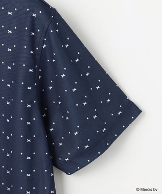 23区GOLF 【MEN】【吸水速乾/UVカット】ミッフィーフェイスポロシャツ ネイビー系5