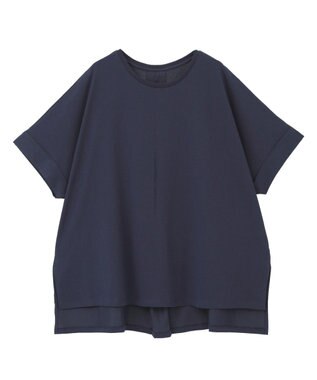 AMERICAN HOLIC 接触冷感バックタックプルオーバー Navy