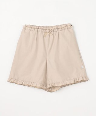 組曲 KIDS 【150-160㎝】 フリルヘムショートパンツ ベージュ